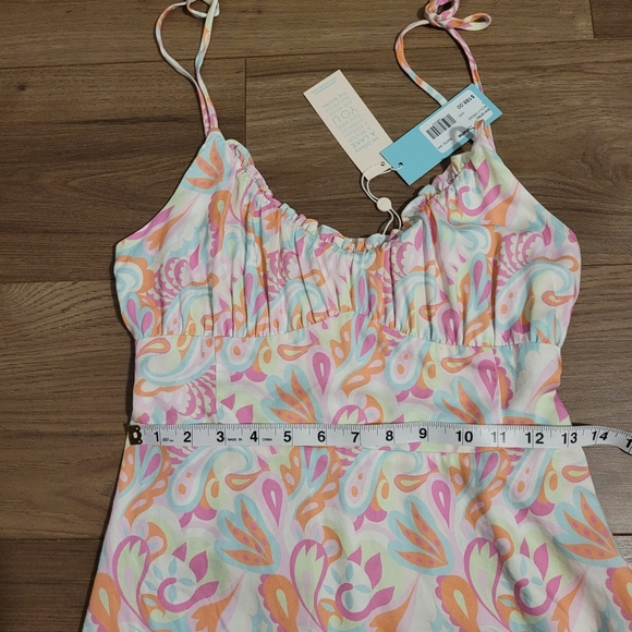 NWT Shore Brand "Sicily" Dress Pastel Paisley Women's Size Large Made in USA - Picture 13 of 14